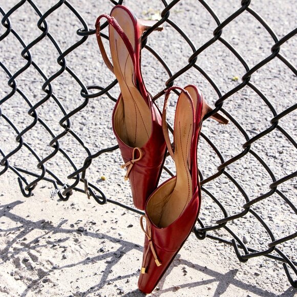 2000s kate spade slingback kitten heels - Picture 1 of 6